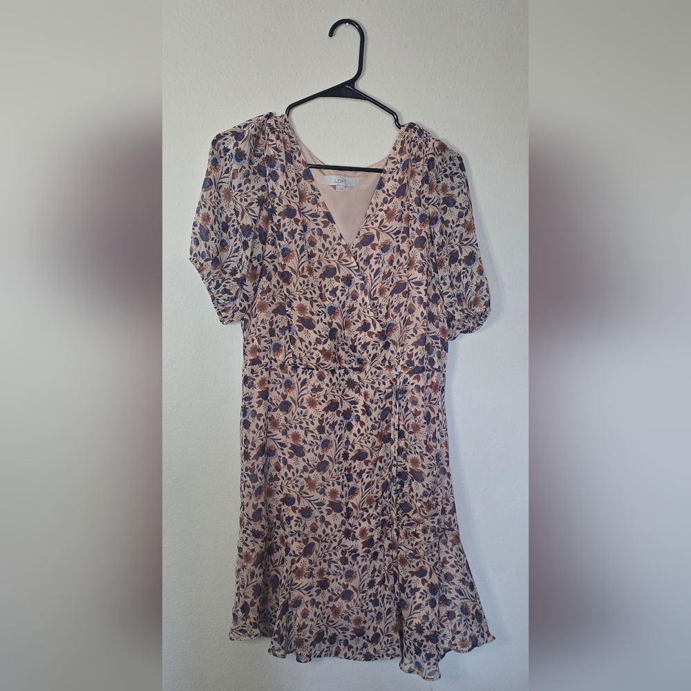 LOFT Floral Fall Dress